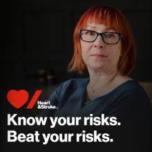 Heart and Stroke Know your risks poster